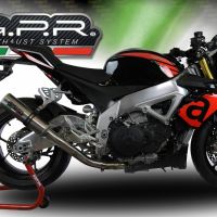 Pot echappement compatible avec Aprilia Tuono 1100 V4 Rr 2017-2020, M3 Titanium Natural, Échappement légal, homologué,silencieux avec catalyseur, db killer amovible et tuyau de liaison spécifique 