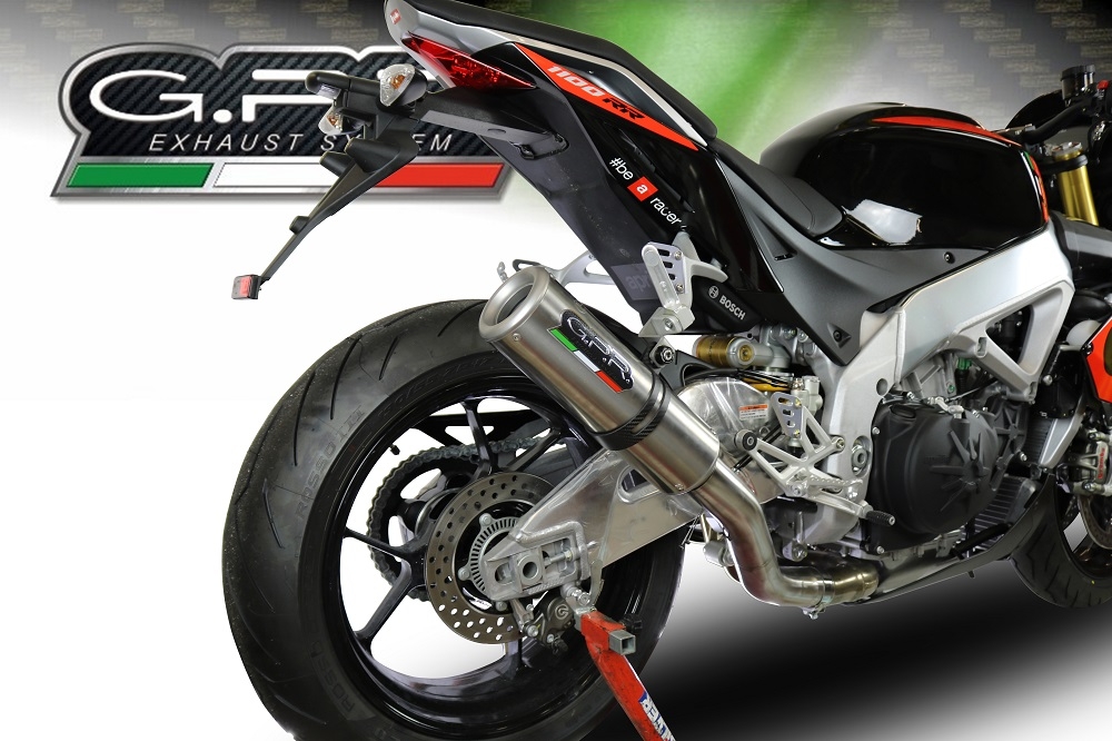 Pot echappement compatible avec Aprilia Tuono 1100 V4 Rr 2017-2020, M3 Titanium Natural, Échappement légal, homologué,silencieux avec catalyseur, db killer amovible et tuyau de liaison spécifique 