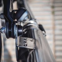 Pot echappement compatible avec Bmw R 1100 Gs -R-RT 1994-1998, Ultracone Inox Cafè Racer, Silencieux Homologué Universel,avec db killer amovible sans Tube de liaison 