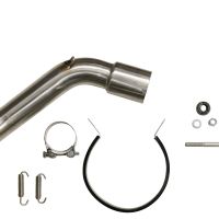 Pot echappement compatible avec Kawasaki Versys 1000 I.E. 2021-2024, Dual Poppy, Échappement légal, homologué,silencieux avec db killer amovible et tuyau de liaison spécifique 