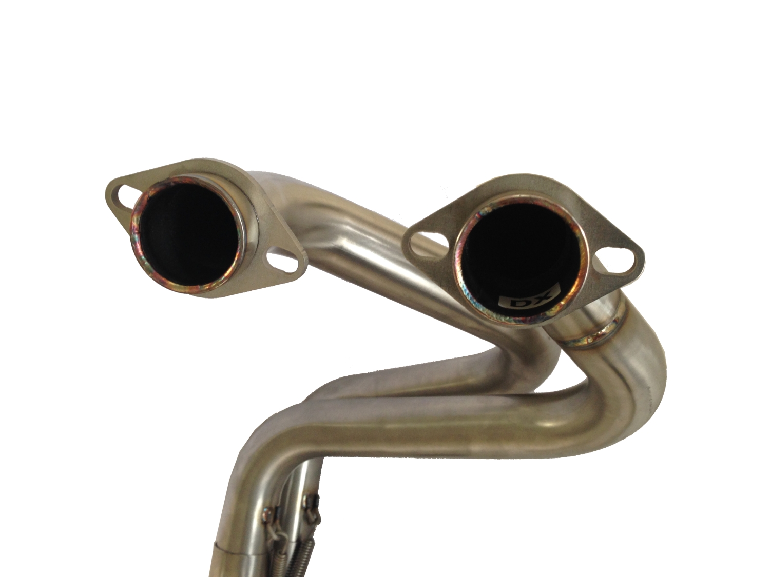 Pot echappement compatible avec Kawasaki Er 6 N - F 2012-2016, M3 Titanium Natural, Homologué et légal, système d'échappement complet avec catalyseur et db killer amovible 