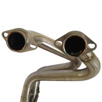 Pot echappement compatible avec Kawasaki Er 6 N - F 2012-2016, M3 Titanium Natural, Homologué et légal, système d'échappement complet avec catalyseur et db killer amovible 
