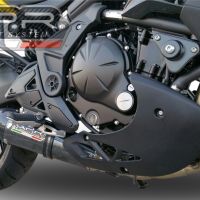 GPR pot echappement compatible avec  Kawasaki Er 6 N - F  2012-2016, New Grand Prix Evo Poppy, Homologué et légal, système d'échappement complet avec catalyseur et db killer amovible 