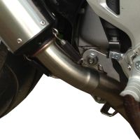 Pot echappement compatible avec Honda Vfr 1200 F I.E. 2010-2016, M3 Inox , Échappement légal, homologué,silencieux avec db killer amovible et tuyau de liaison spécifique 