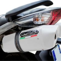 Pot echappement compatible avec Honda Vfr 800 V-Tec 2002-2013, Albus Ceramic, Paire de pot d'échappement homologuées, livrées avec db killer amovible et raccords spécifiques 