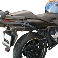 Pot echappement compatible avec Honda Vfr 800 V-Tec 2002-2013, Furore Poppy, Paire de pot d'échappement homologuées, livrées avec db killer amovible et raccords spécifiques 