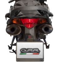 Pot echappement compatible avec Honda Vfr 800 V-Tec 2002-2013, Furore Nero, Paire de pot d'échappement homologuées, livrées avec db killer amovible et raccords spécifiques 