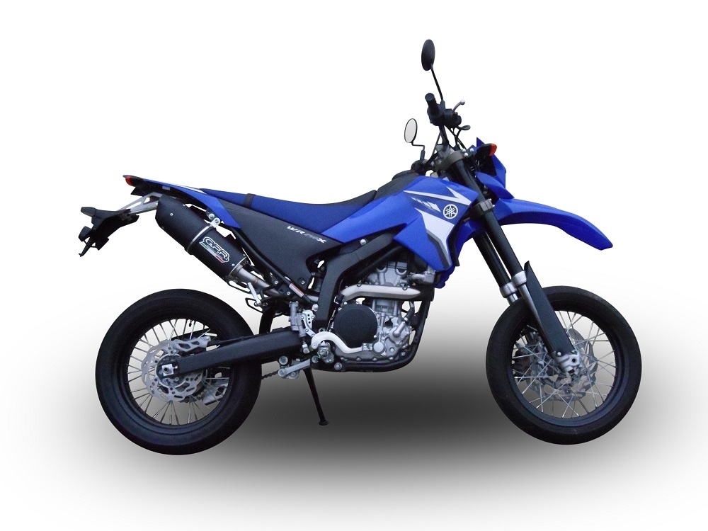 Pot echappement compatible avec Yamaha WR 250 X-R 2007-2019, Furore Poppy, Échappement légal, homologué,silencieux avec db killer amovible et tuyau de liaison spécifique 