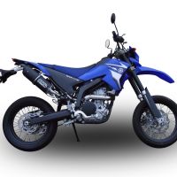 Pot echappement compatible avec Yamaha WR 250 X-R 2007-2019, Furore Poppy, Échappement légal, homologué,silencieux avec db killer amovible et tuyau de liaison spécifique 