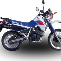 Pot echappement compatible avec Honda Xl 600 Lm-Rm 1985-1989, Furore Nero, Échappement légal, homologué,silencieux avec db killer amovible et tuyau de liaison spécifique 