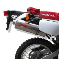 Pot echappement compatible avec Honda Xr 600 R 1988-1998, Trioval, Échappement légal, homologué,silencieux avec db killer amovible et tuyau de liaison spécifique 