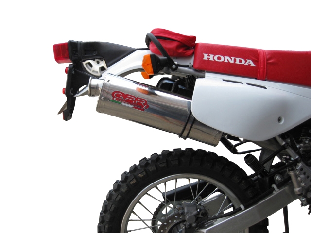 Pot echappement compatible avec Honda Xr 650 R 2000-2008, Trioval, Échappement légal, homologué,silencieux avec db killer amovible et tuyau de liaison spécifique 