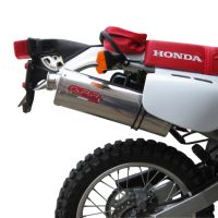 Pot echappement compatible avec Honda Xr 650 R 2000-2008, Trioval, Échappement légal, homologué,silencieux avec db killer amovible et tuyau de liaison spécifique 