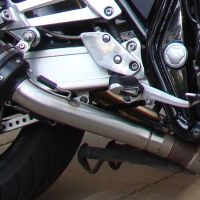 Pot echappement compatible avec Yamaha Xjr 1300 1999-2006, Deeptone Inox, Paire de pot d'échappement homologuées, livrées avec db killer amovible et raccords spécifiques 