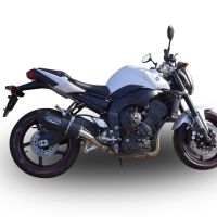 Pot echappement compatible avec Yamaha Fz.1 - Fazer 1000 2006-2014, Furore Nero, Pot Échappement slip-on homologué, légal, avec db killer amovible, tuyau de liaison et catalyseur 