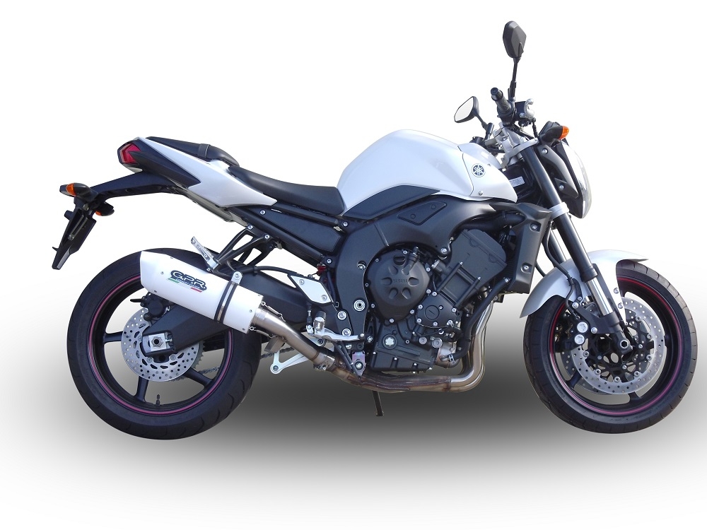 Pot echappement compatible avec Yamaha Fz.1 - Fazer 1000 2006-2014, Albus Ceramic, Pot Échappement slip-on homologué, légal, avec db killer amovible, tuyau de liaison et catalyseur 