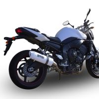Pot echappement compatible avec Yamaha Fz.1 - Fazer 1000 2006-2014, Albus Ceramic, Pot Échappement slip-on homologué, légal, avec db killer amovible, tuyau de liaison et catalyseur 