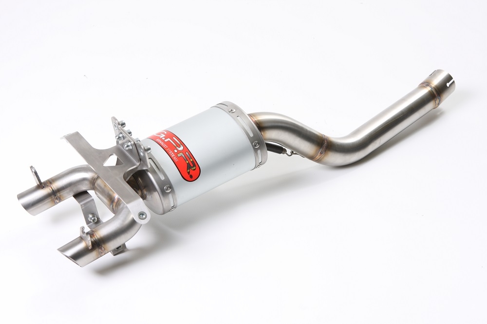 Pot echappement compatible avec Yamaha Fz6 600-Fazer S1-S2 2004-2013, Titanium Ghost, Échappement légal, homologué,silencieux avec db killer amovible et tuyau de liaison spécifique 