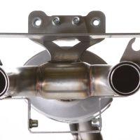 Pot echappement compatible avec Yamaha Fz6 600-Fazer S1-S2 2004-2013, Titanium Ghost, Échappement légal, homologué,silencieux avec db killer amovible et tuyau de liaison spécifique 