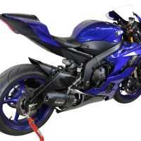Pot echappement compatible avec Yamaha Yzf R6 2017-2025, Furore Poppy, Pot échappement racing, avec les tuyaux de liaison, article sans homologation 