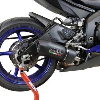 Pot echappement compatible avec Yamaha Yzf R6 2017-2025, Furore Evo4 Nero, Échappement légal, homologué,silencieux avec db killer amovible et tuyau de liaison spécifique 