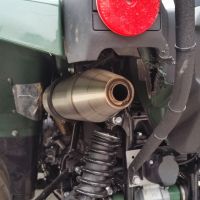 Pot echappement compatible avec Yamaha Grizzly 550 2007-2024, Deeptone Atv, Échappement légal, homologué,silencieux avec db killer amovible et tuyau de liaison spécifique 
