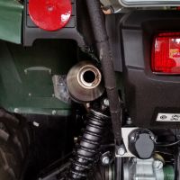 Pot echappement compatible avec Yamaha Grizzly 550 2007-2024, Deeptone Atv, Échappement légal, homologué,silencieux avec db killer amovible et tuyau de liaison spécifique 