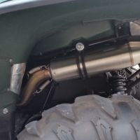 Pot echappement compatible avec Yamaha Grizzly 550 2007-2024, Deeptone Atv, Échappement légal, homologué,silencieux avec db killer amovible et tuyau de liaison spécifique 