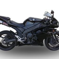 Pot echappement compatible avec Yamaha Yzf 1000 R1 2007-2008, Gpe Ann. titanium, Paire de pot d'échappement homologuées, livrées avec db killer amovible et raccords spécifiques 