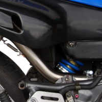 Pot echappement compatible avec Yamaha Xt 600 - E - K 1985-2002, Satinox , Échappement légal, homologué,silencieux avec db killer amovible et tuyau de liaison spécifique 