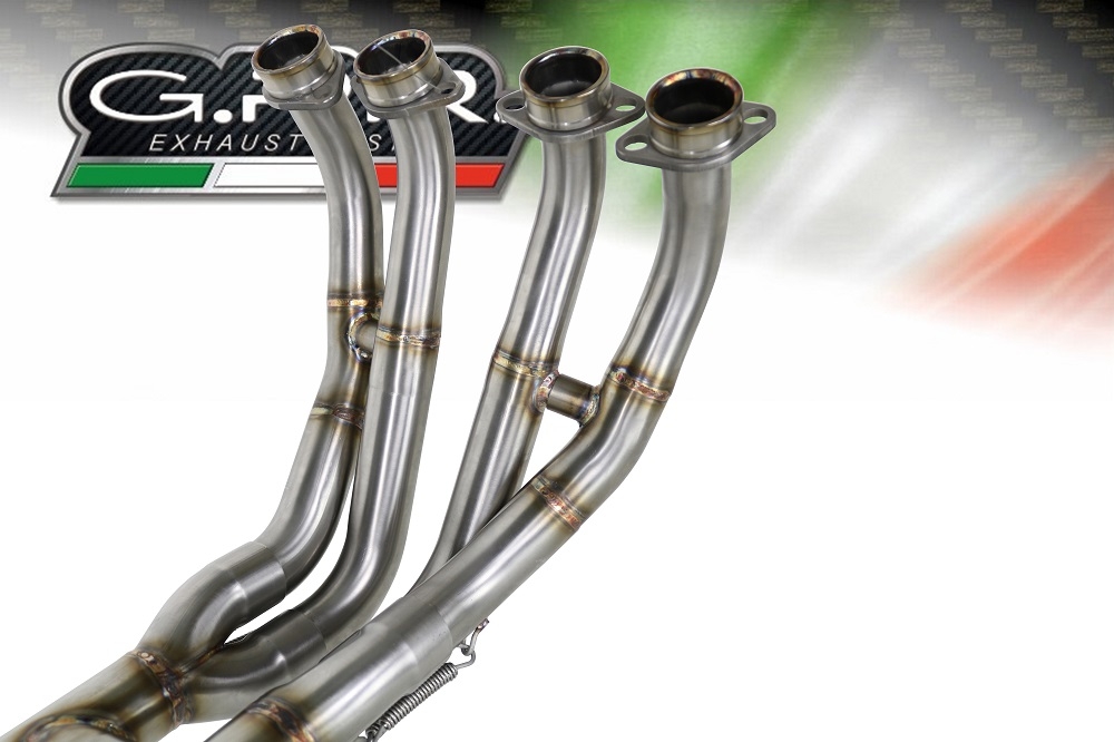 GPR pot echappement compatible avec  Yamaha Yzf R6 2017-2024, M3 Titanium Natural, Pot echappement racing, ligne complet, fourni avec collecteur spécifique, article sans homologation 