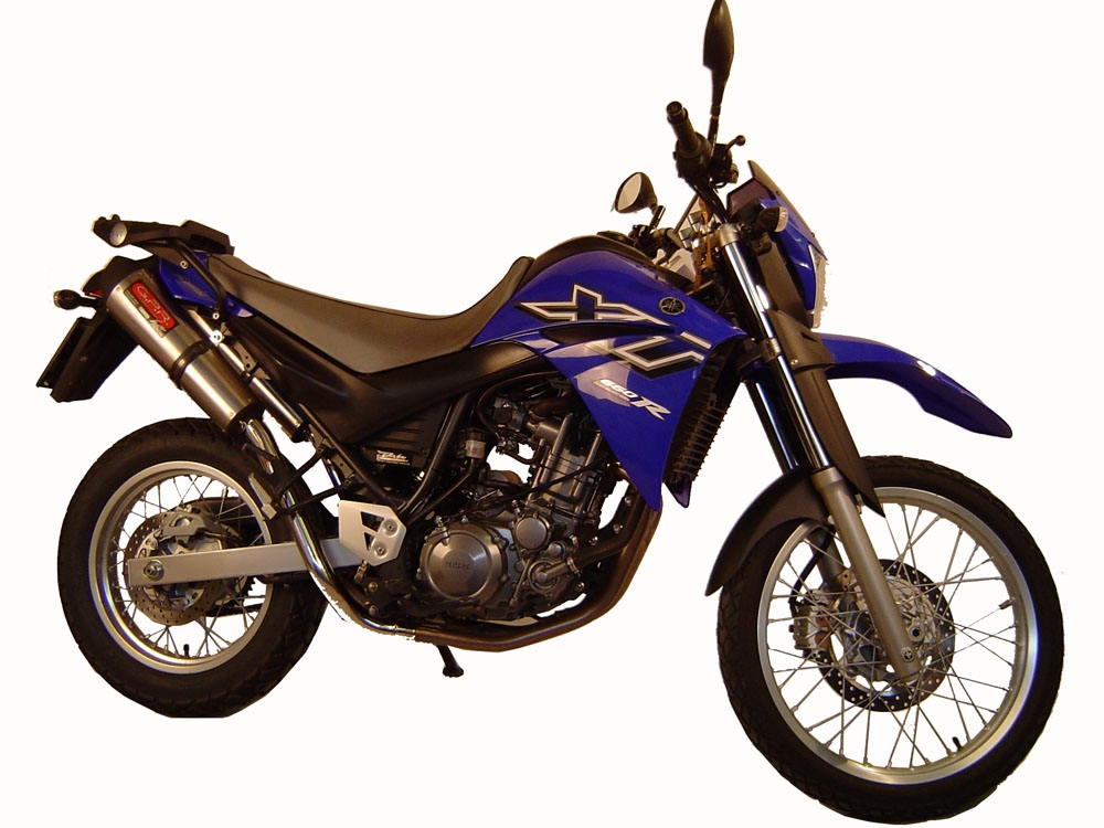Pot echappement compatible avec Yamaha Xt 660 X-R 2004-2014, Trioval, Paire de pot d'échappement homologuées, livrées avec db killer amovible, catalyseurs et raccords spécifiques 