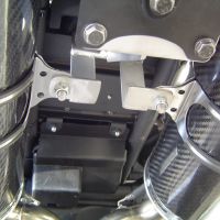 Pot echappement compatible avec Yamaha MT03 660 2006-2013, Albus Ceramic, Paire de pot d'échappement homologuées, livrées avec db killer amovible et raccords spécifiques 