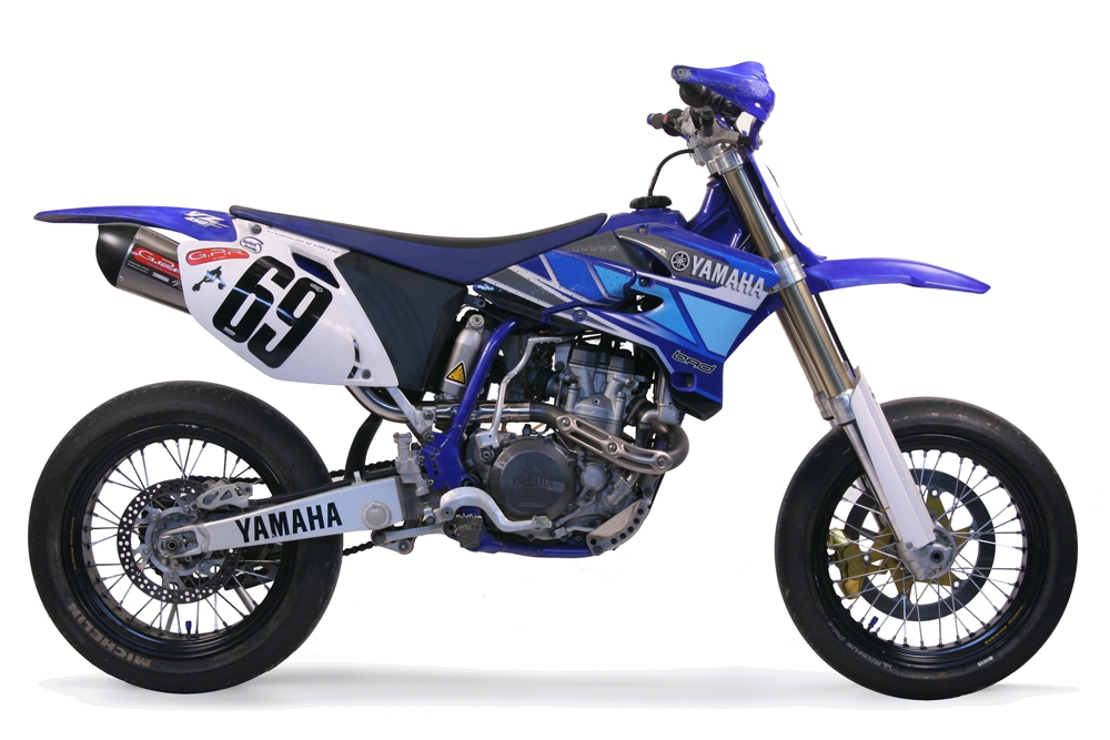 Pot echappement compatible avec Yamaha WR 450 F 2007-2011, Gpe Ann. titanium, Échappement légal, homologué,silencieux avec db killer amovible et tuyau de liaison spécifique 