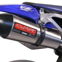 Pot echappement compatible avec Yamaha WR 450 F 2007-2011, Gpe Ann. titanium, Échappement légal, homologué,silencieux avec db killer amovible et tuyau de liaison spécifique 