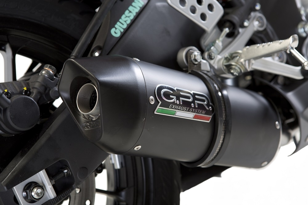 Pot echappement compatible avec Yamaha Yzf-R 125 2014-2016, Furore Nero, Homologué et légal, système d'échappement complet, avec db killer amovible 