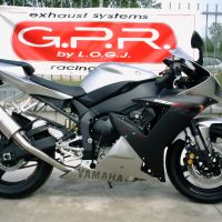 Pot echappement compatible avec Yamaha Yzf 1000 R1 2002-2003, Trioval, Échappement légal, homologué,silencieux avec db killer amovible et tuyau de liaison spécifique 