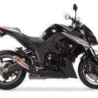 Pot echappement compatible avec Kawasaki Z 1000 Sx 2017-2020, Powercone Evo, Paire de pot d'échappement homologuées, livrées avec db killer amovible et raccords spécifiques 