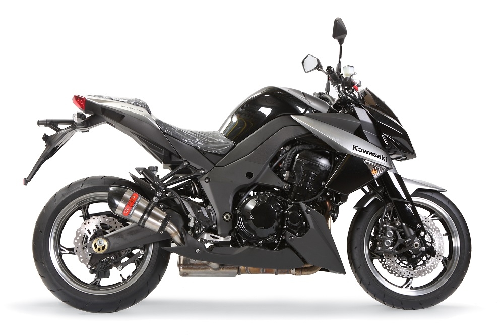 GPR pot echappement compatible avec  Kawasaki Z 1000 Sx 2011-2016, New Grand Prix Evo Titanium, Paire de pot d'échappement homologuées, livrées avec db killer amovible et raccords spécifiques 