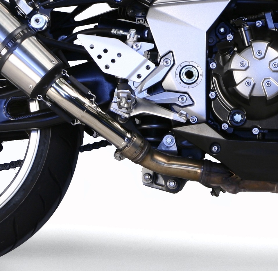 Pot echappement compatible avec Kawasaki Z 1000 2007-2009, M3 Inox , Paire de pot d'échappement homologuées, livrées avec db killer amovible, catalyseurs et raccords spécifiques 