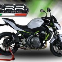 GPR pot echappement compatible avec  Kawasaki Z 650 2021-2022, New Grand Prix Evo Titanium, Homologué et légal, système d'échappement complet avec catalyseur et db killer amovible 
