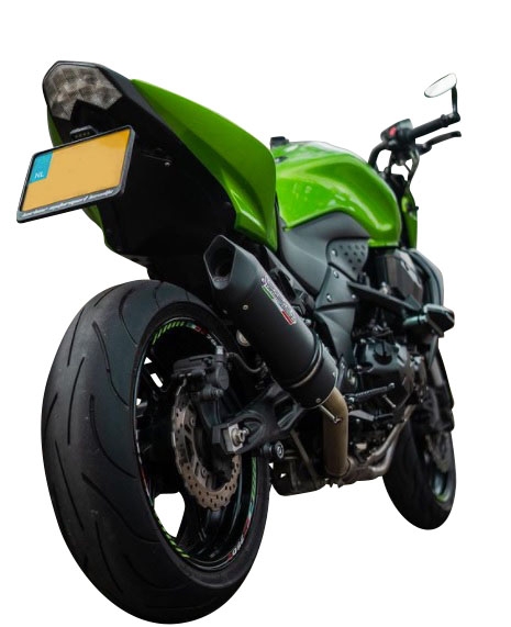 Pot echappement compatible avec Kawasaki Z 750 - S 2004-2006, Furore Nero, Échappement légal, homologué,silencieux avec db killer amovible et tuyau de liaison spécifique 