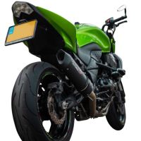 Pot echappement compatible avec Kawasaki Z 750 - S 2004-2006, Furore Nero, Échappement légal, homologué,silencieux avec db killer amovible et tuyau de liaison spécifique 