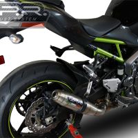 Pot echappement compatible avec Kawasaki Z 900 E 2017-2020, Deeptone Inox, Échappement légal, homologué,silencieux avec db killer amovible et tuyau de liaison spécifique 