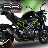 Pot echappement compatible avec Kawasaki Z 900 E 2017-2020, Deeptone Inox, Échappement légal, homologué,silencieux avec db killer amovible et tuyau de liaison spécifique 