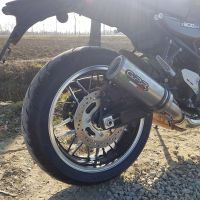 Pot echappement compatible avec Kawasaki Z 900 RS 2018-2020, M3 Titanium Natural, Échappement légal, homologué,silencieux avec db killer amovible et tuyau de liaison spécifique 