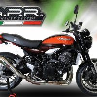Pot echappement compatible avec Kawasaki Z 900 RS 2021-2024, Powercone Evo, Échappement légal, homologué,silencieux avec db killer amovible et tuyau de liaison spécifique 