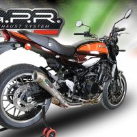 Pot echappement compatible avec Kawasaki Z 900 RS 2021-2024, Powercone Evo, Échappement légal, homologué,silencieux avec db killer amovible et tuyau de liaison spécifique 
