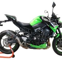 Pot echappement compatible avec Kawasaki Z 900 2021-2024, Gpe Ann. Poppy, Échappement légal, homologué,silencieux avec db killer amovible et tuyau de liaison spécifique 