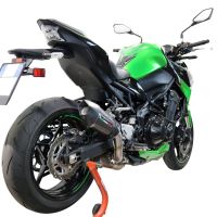 Pot echappement compatible avec Kawasaki Z 900 2021-2024, Gpe Ann. Poppy, Échappement légal, homologué,silencieux avec db killer amovible et tuyau de liaison spécifique 